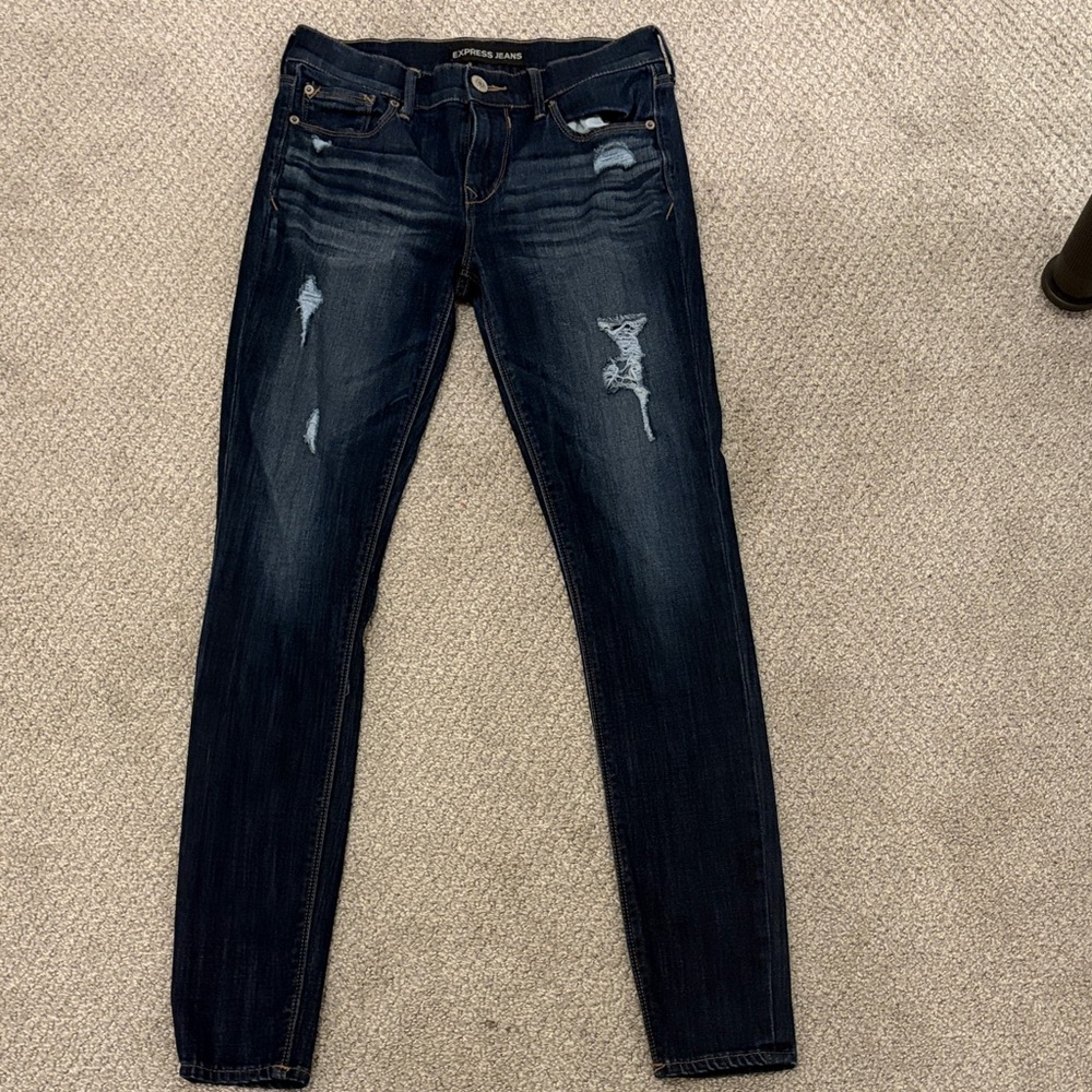 Express Midnight Blue Women's Skinny Jeans